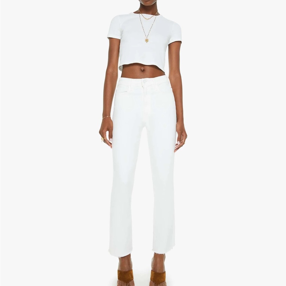 MOTHER “The Hustler Ankle Fray” jeans